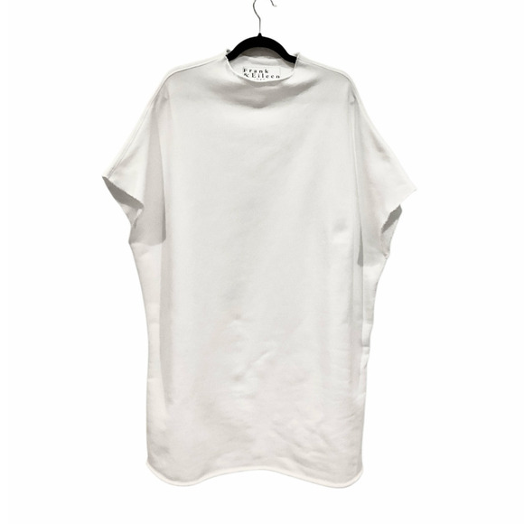 Frank & Eileen Ella The Easiest Dress Triple Fleece In White Size Medium - Large - Picture 6 of 13